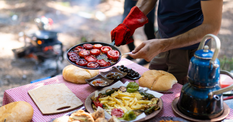 Camp food preparation