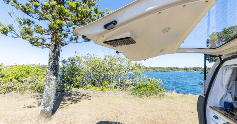 Cold water tailgate shower
